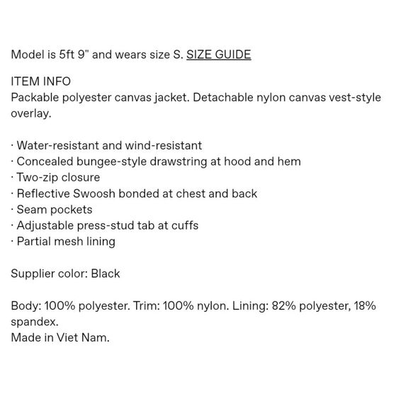 NWT|Nike Storm-FIT Black Running Jacket, XS - Picture 3 of 12